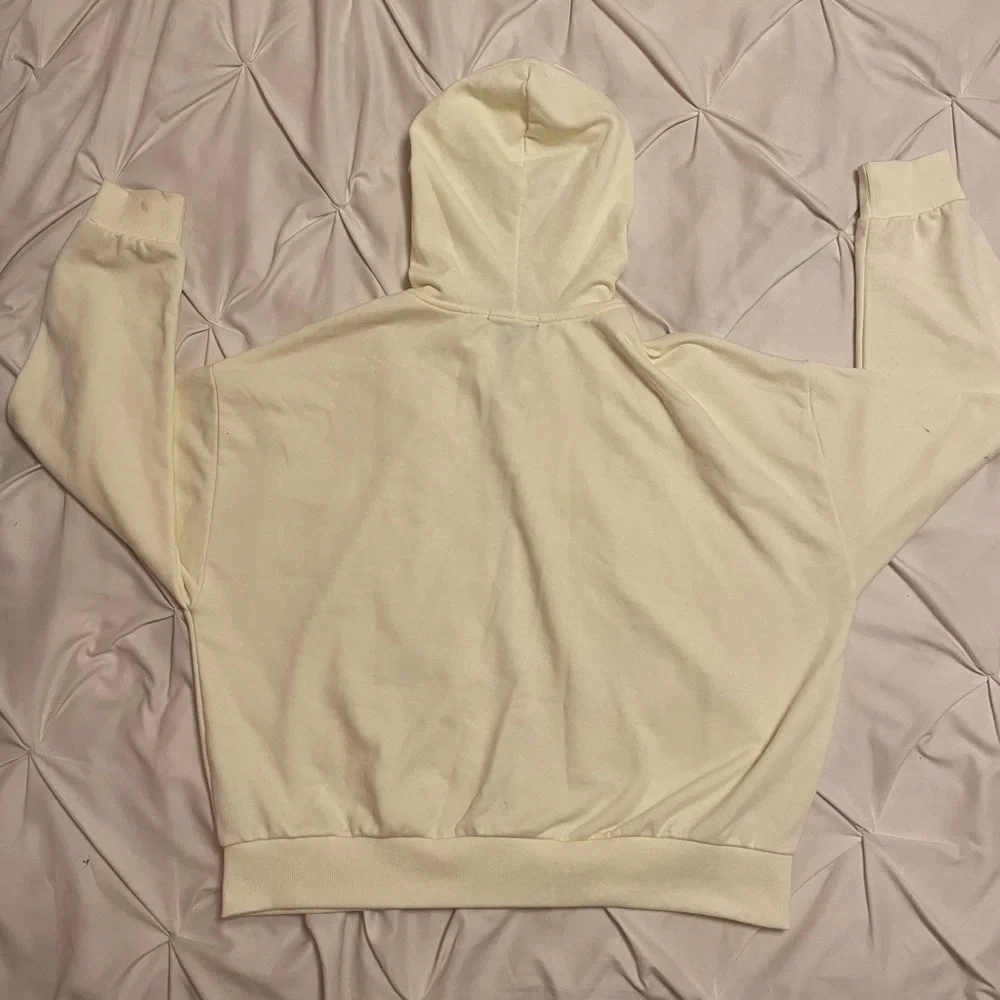 Forever 21 pastel yellow zip up women’s size small - Picture 2 of 4